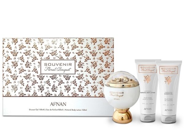 Afnan Souvenir Floral Bouquet - EdP 100 ml + лосион за тяло 100 ml + shg 100 ml
