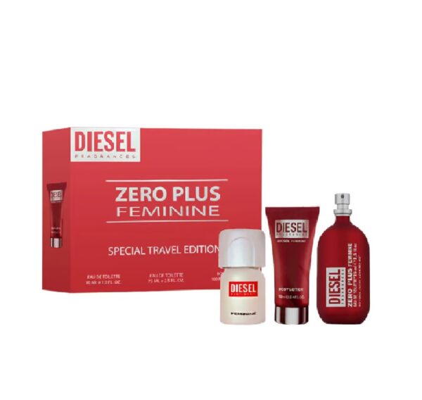 2xiGR Diesel Zero Plus Feminine - EdT 75 ml + b/lot 100 ml + Plus Plus EdT 30 ml