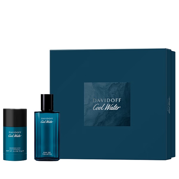 8g0Sh Davidoff COOL WATER - EdT 75 ml + deo stick 75 ml