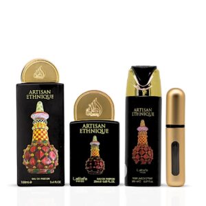 Lattafa Pride Artisan Ethnique Унисекс Комплект - Парфюмна вода 100 мл + Дезодорант спрей 200 мл + Парфюмна вода 20 мл + пълнител за пътуване - Image 2