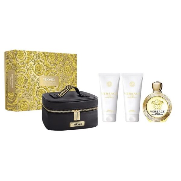 Versace Eros - 100 ml + 100 ml + 100 ml + beauty case